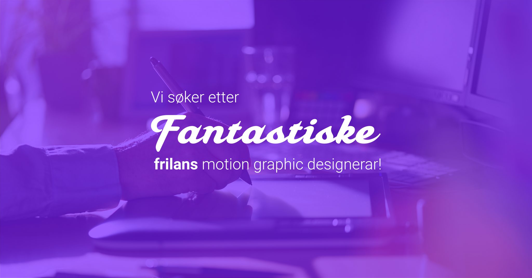 Illustrasjonsbilde for motion graphic designer