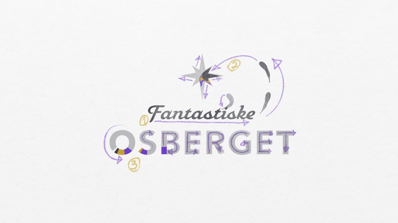 Logoanimasjon skisse for Fantastiske Osberget logoen