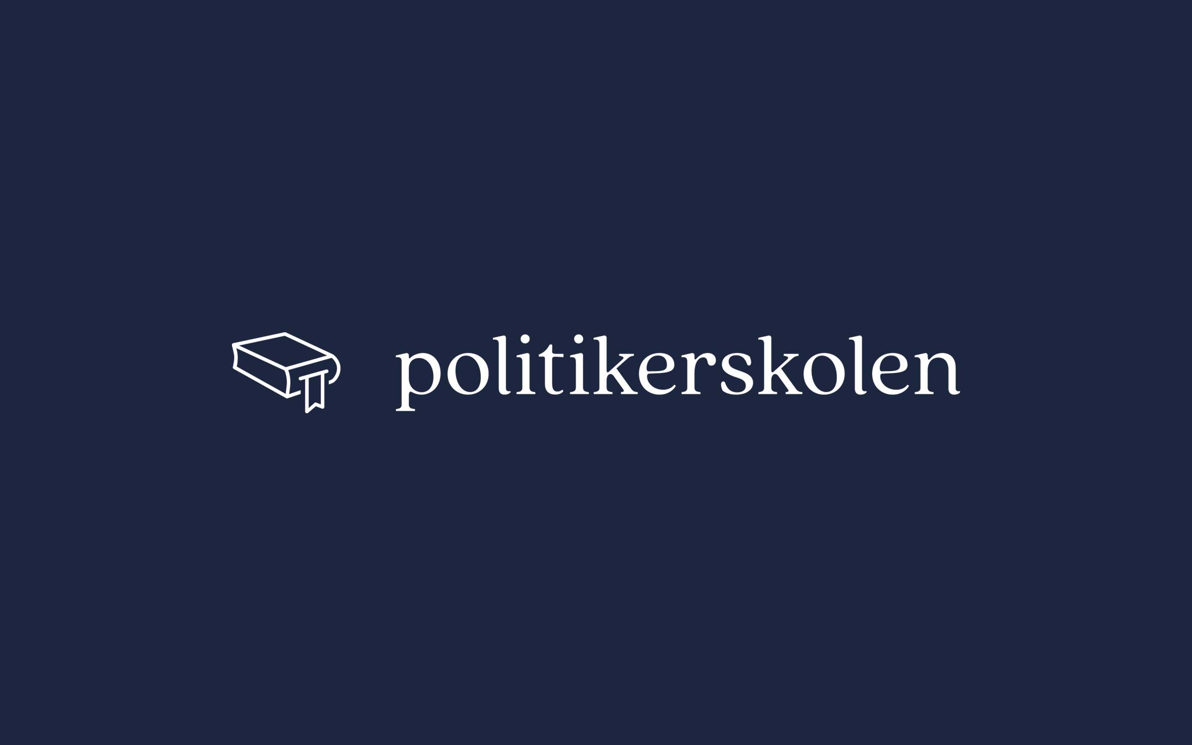 Poltikerskolen logo negativ