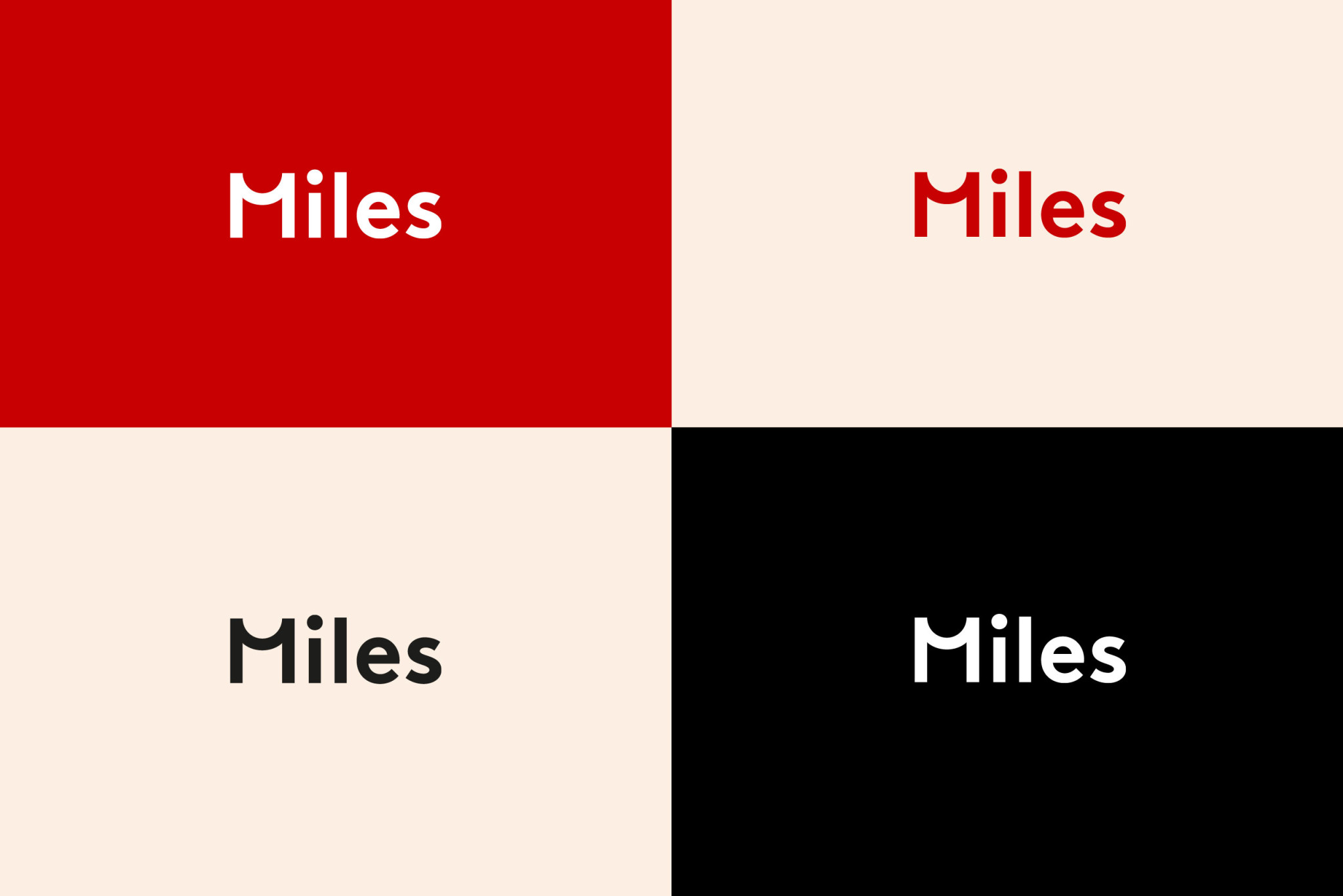 en side fra profilmanualen til Miles