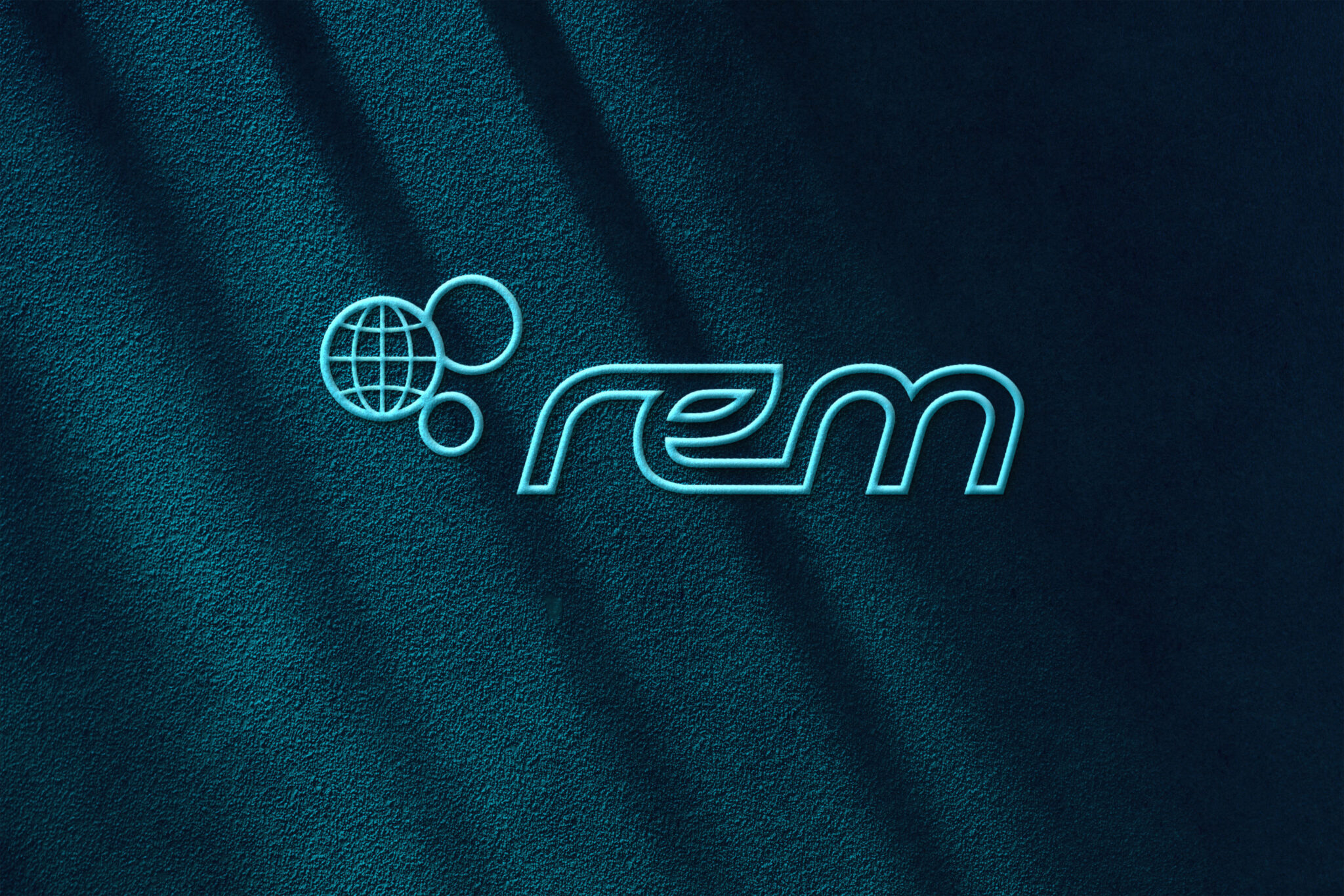 Logo mockup på vegg