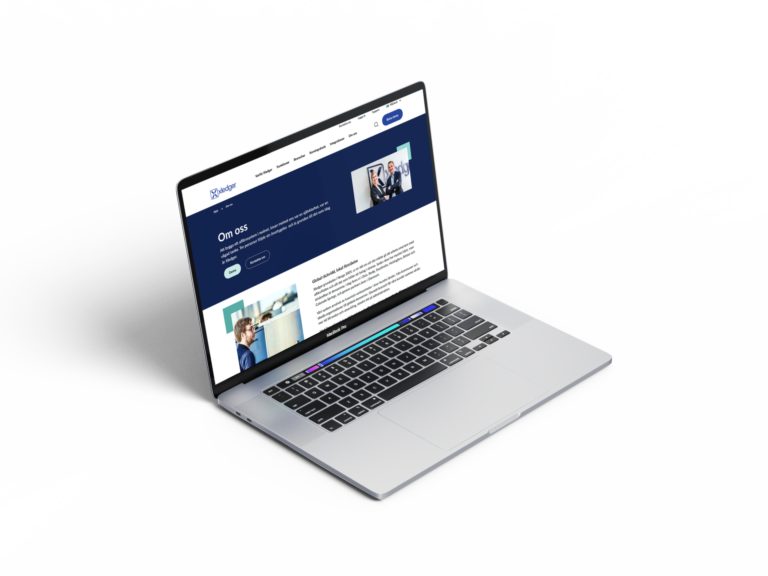 Laptop with xledger website