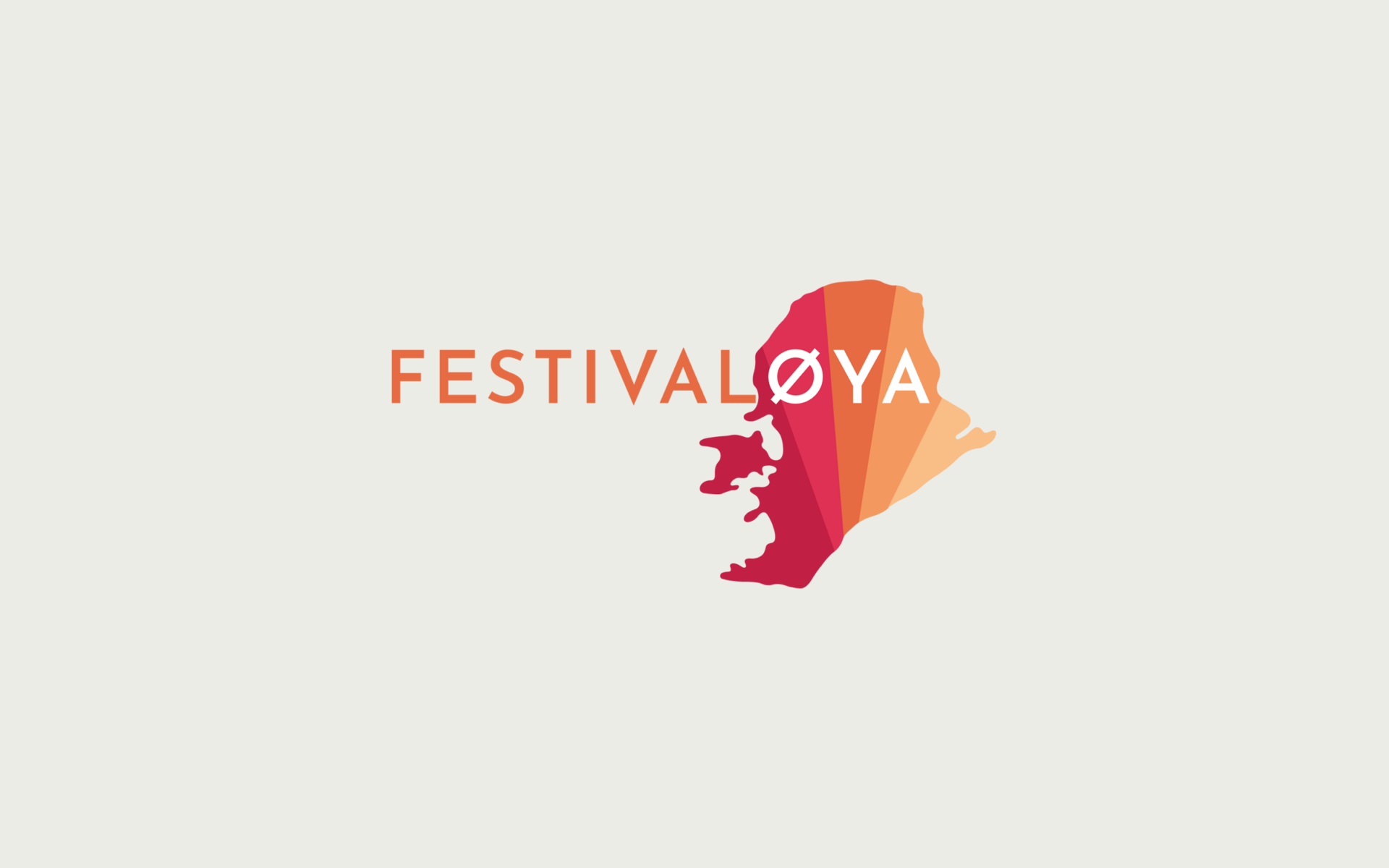 Logo til Festivaløya i primærfarger
