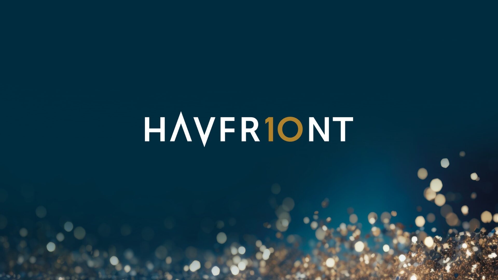 havfront sin logo med gullglitter over