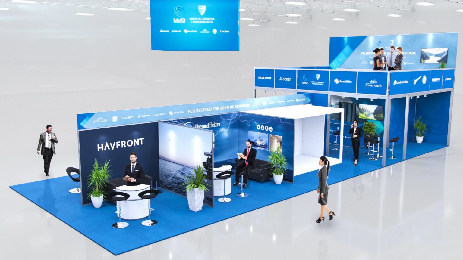mockup av messestand